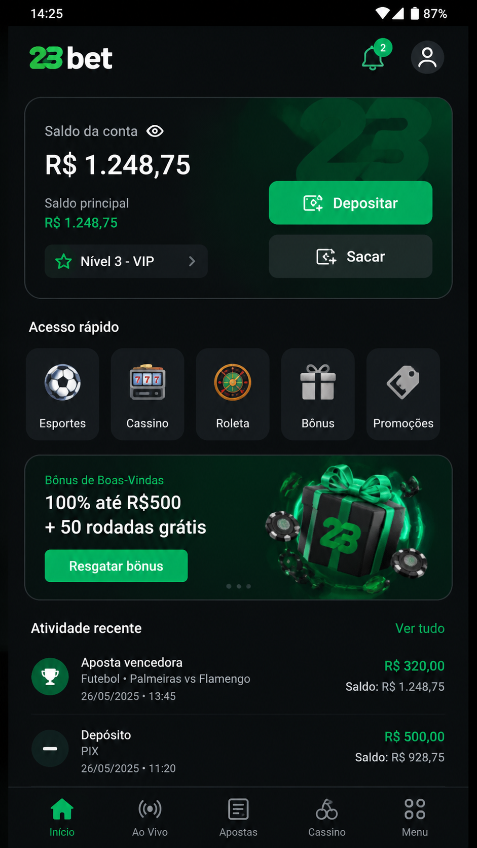 23bet screenshot