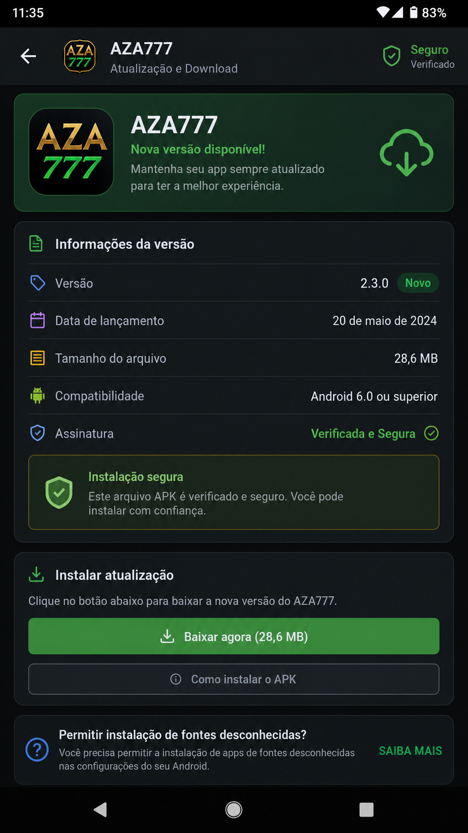 aza777 screenshot