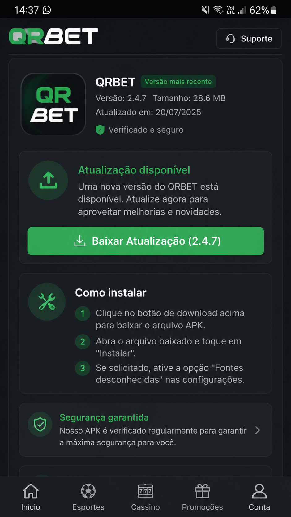 qrbet screenshot