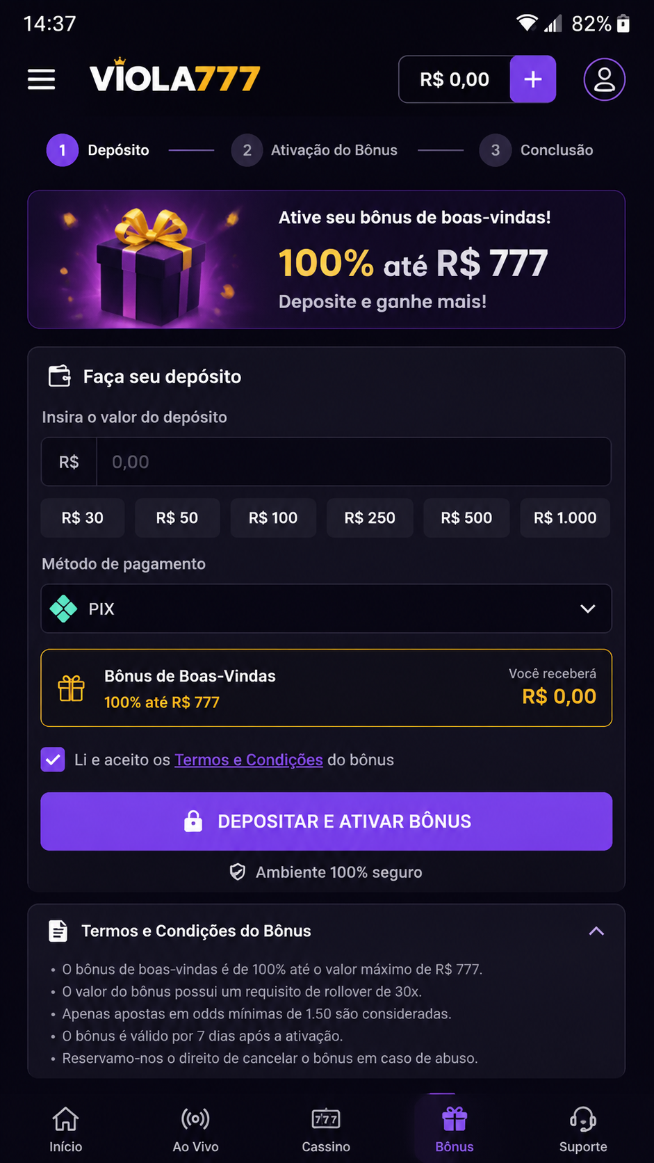 viola777 screenshot