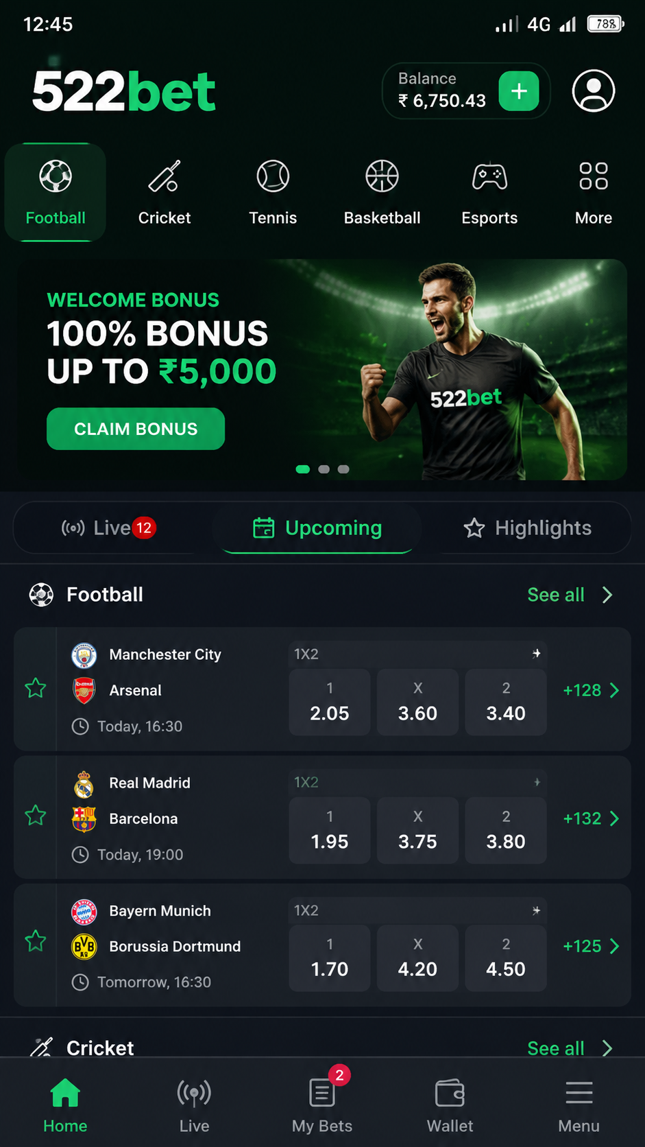 522bet screenshot