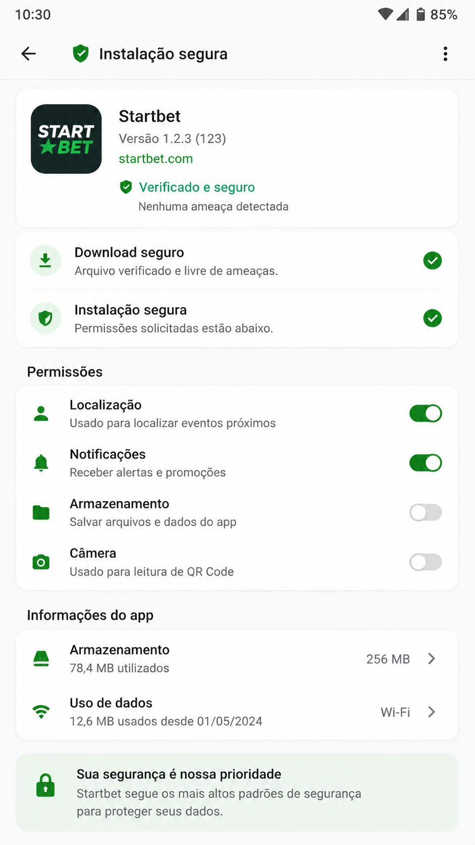 Startbet screenshot